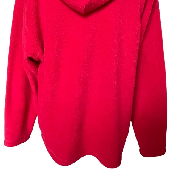 Vintage Disney Mickey Unlimited Red Fleece Hoodie Size M Mickey Mouse Cozy - Picture 6 of 7